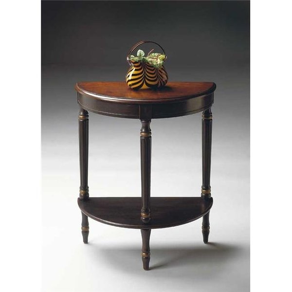 Butler Specialty Company Butler Specialty 889104 Demilune Console Table - CafT Noir Finish 889104